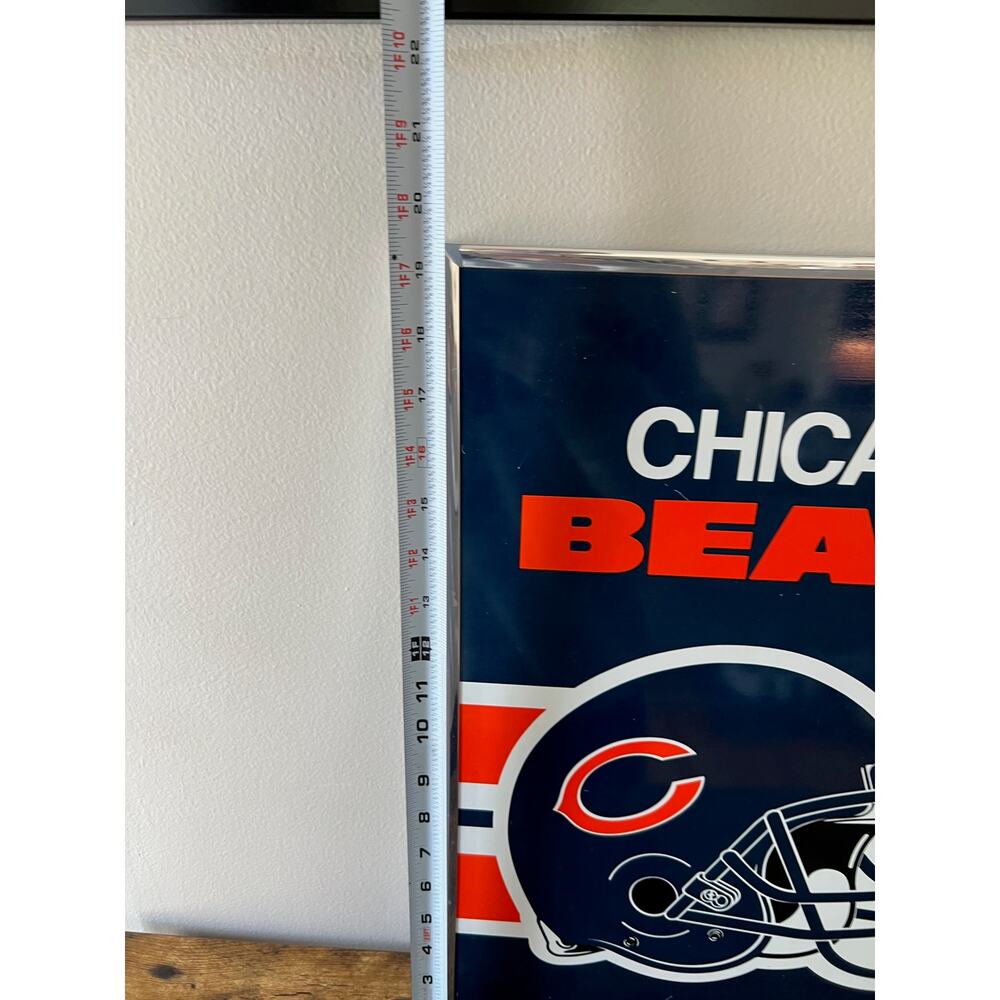 Rare Vintage Chicago Bears 1991 Metal Wall Art 19x14" - Picture 8 of 8